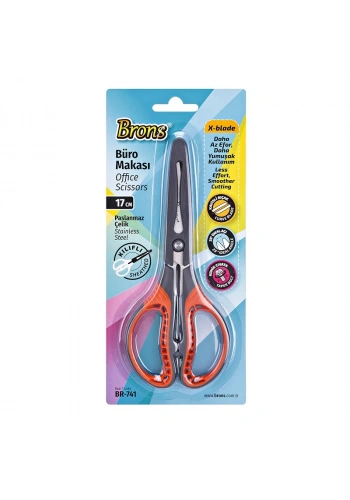 BRONS BÜRO MAKASI KORUMA KILIFLI BR-741 17 cm