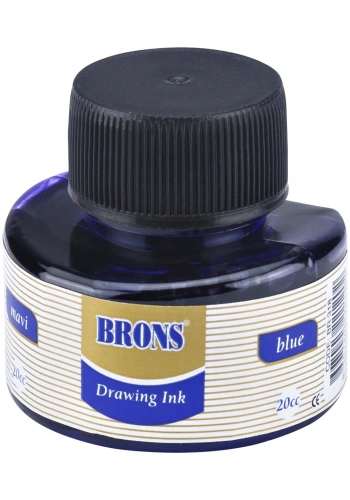 BRONS ÇİNİ MÜREKKEBİ MAVİ 20 CC BR-318