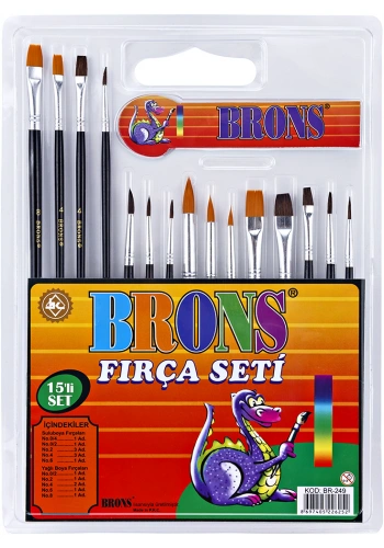 BRONS FIRÇA SETİ 15 Lİ BR-249