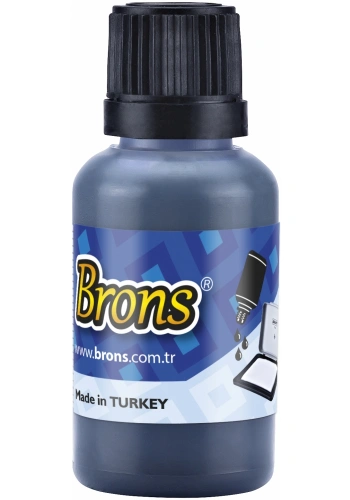 BRONS ISTAMPA MÜREKKEBİ MAVİ 30 cc BR-315