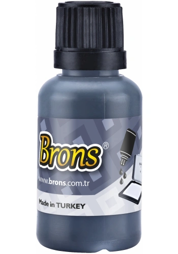 BRONS ISTAMPA MÜREKKEBİ SİYAH 30 cc BR-314