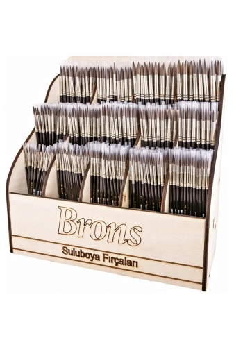 BRONS SULU BOYA FIRÇA STANDI 720 Lİ BR-246