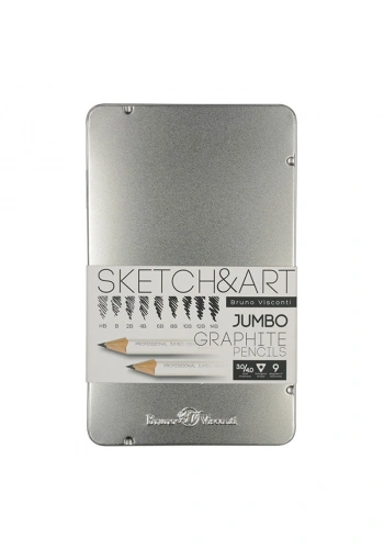 Bruno Visconti Sketch&Art Jumbo Kurşun Kalem Seti 3,5mm No:21-006