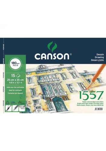 Canson 1557 Çizim Blok 25x35 cm 15 Yaprak C180152535