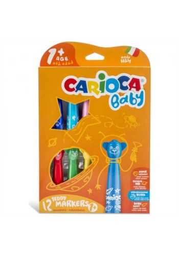 CARIOCA 12 RENK TEDDY JUMBO BEBEK KEÇELİ KALEM 42816