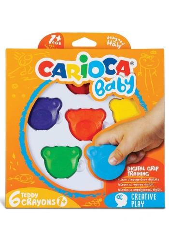 CARIOCA 6 RENK BABY ŞEKİLLİ MUM  BOYA 42956