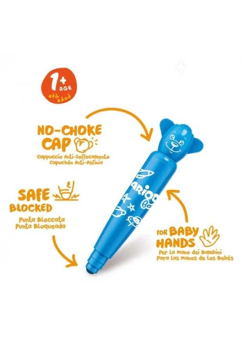 Carioca Baby Jumbo Süper Yıkanabilir Keçeli Boya Kalemi 6 Renk 42057