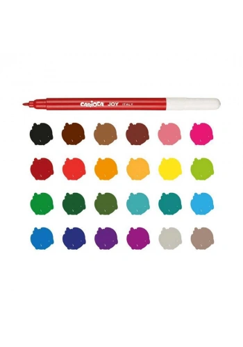 Carioca Süper Yıkanabilir Keçeli Boya Kalemi 24 Renk 40532