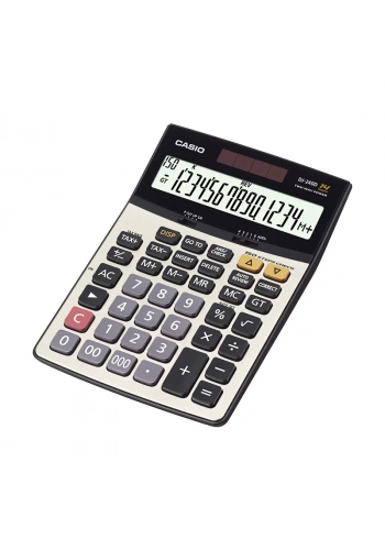 CASİO DJ-240 D PLUS MASA ÜSTÜ HESAP MAKİNESİ 14 HANE METAL YÜZEY (TAX 300 İŞLEM KONTROLLÜ)