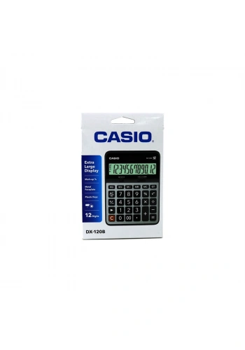 CASIO DX-120 S/B MASA ÜSTÜ HESAP MAKİNESİ 12 HANE