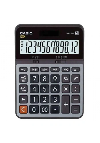 Casio Dx120S Hesap Makinesi 12 Hane Pilli ve Güneş Enerjili