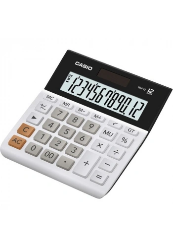 Casio MH-12WE Geniş Ekranlı Masaüstü Hesap Makinesi (12 Haneli)