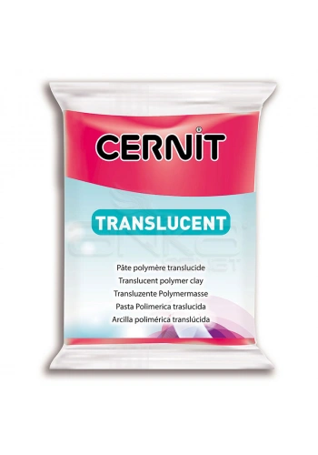 Cernit Translucent (Transparan) Polimer Kil 56g 474 Ruby Red