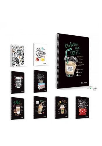 Çınar Coffee A4 Spr.Pp Kapak Defter 96yp.Çizgili 72610
