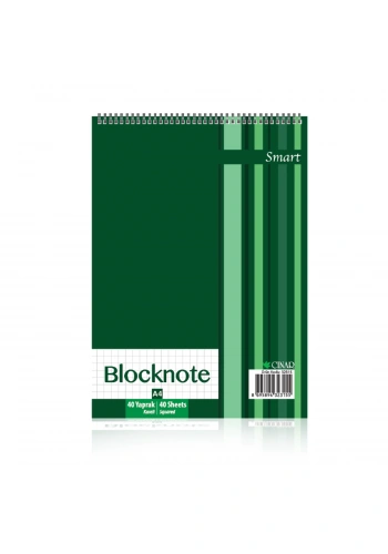 ÇINAR SMART A4 40 YP KARELİ NOT DEFTERİ 32313