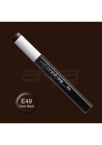 Copic İnk Refill 12ml E49 Dark Bark