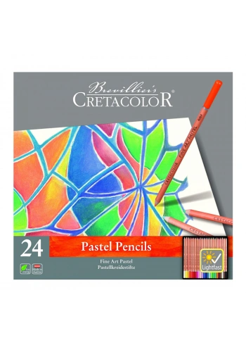 Cretacolor Fine Art Pastel Boya Kalem Seti 24 Renk Metal Kutu