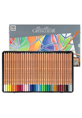 Cretacolor Fine Art Pastel Boya Kalem Seti 36 Renk Metal Kutu