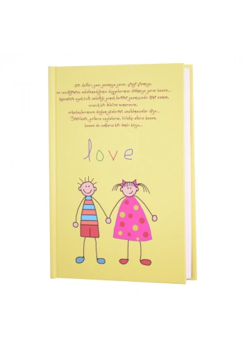 Deffter Love Çizgili Not Defteri 14x20 cm 64927-3