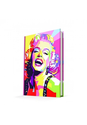 Deffter Popart Marılyn Monroe Sert Kapak Çizgili 14*22 64872-6