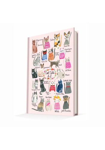 Deffter Summer Cats-Cool Cats /Sert Kapak Çizgili 14x20 Cm