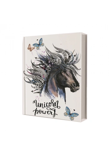 Deffter Unicorn Power Çizgili Defter 14x20 cm 96 Yaprak 64625-8