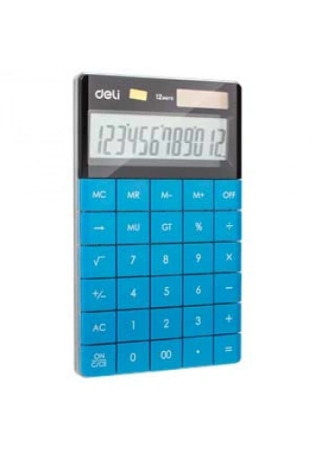 Deli 1589 Hesap Makinesi 12 Hane Mavi