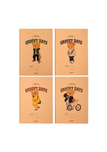 Deli Groovy Days Notebook A4 Çizgili FB540