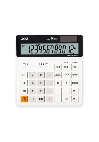Deli Hesap Makinesi Smart 12 Hane Beyaz M01010