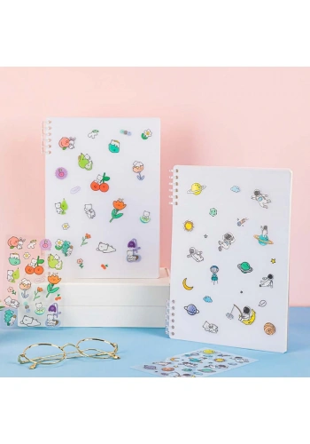 Deli Loose-Leaf Sticker Kapak Notebook A4 Çizgili 24507