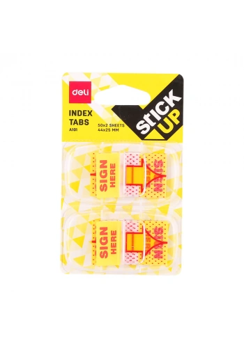 Deli Sticky Notes İndex Tabs 2 renk 50’li A10101