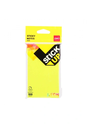 Deli Sticky Notes Yapışkanlı Not Kağıdı 76x126 mm Ultra Neon A02502