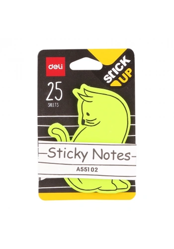 Deli Sticky Notes Yapışkanlı Not Kağıdı Hayvan Figürlü 25 Safya