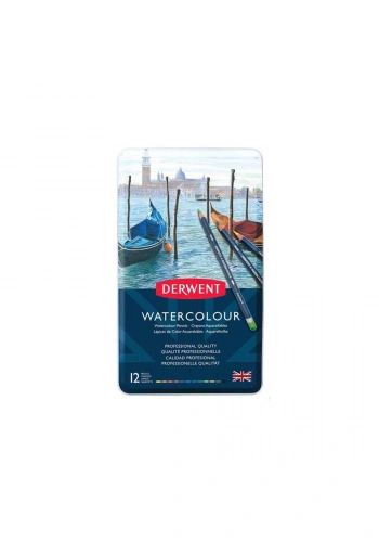 Derwent Watercolour Kuru Boya Metal Kutu 12li
