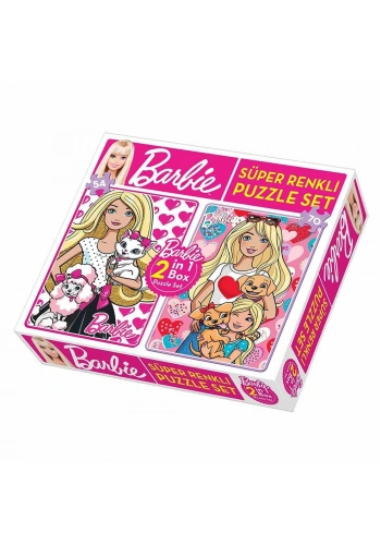 Dıytoy Barbie 2’si 1 Arada Puzzle T01008154