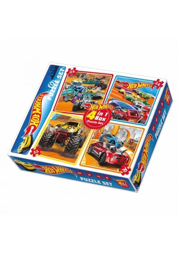Dıytoy Hotwels 4’ü 1 Arada Puzzle T03007189