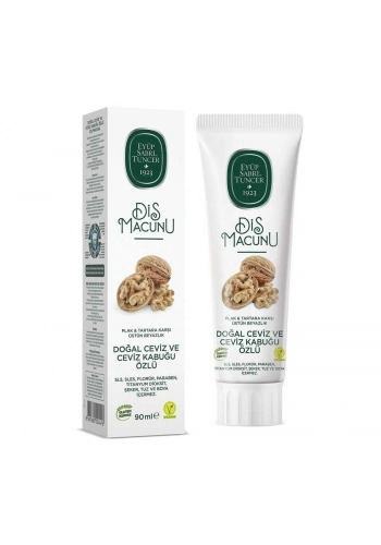 Doğal Ceviz ve Ceviz Kabuğu Özlü Diş Macunu 90 ml