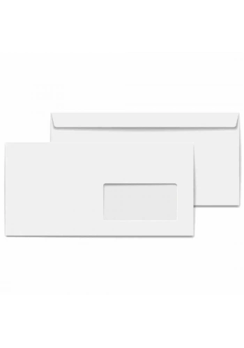 Doğan Zarf Diplomat 105x240 mm 110 gr Silik Pencereli 1 Hamur