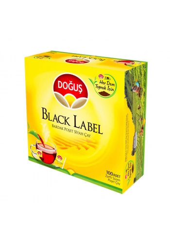 DOĞUŞ BLACK LABEL SÜZEN BARDAK POŞET ÇAY 2grx100LÜ