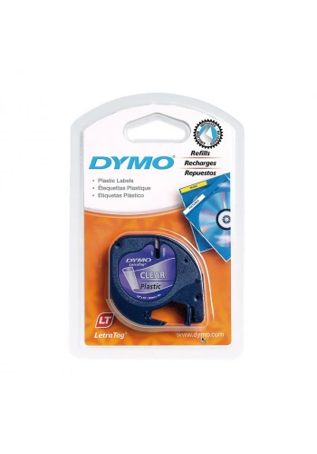 DYMO 12268 LETRATAG PLASTİK ŞERİT ŞEFFAF