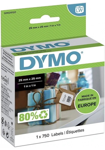 DYMO 25x25mm Çok Amaçlı Kare Barkod Etiketi