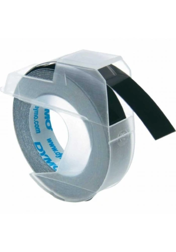 DYMO 3D Kabartma Şerit Siyah 9mm x 3mt