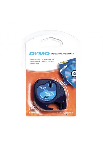 DYMO 59426 LETRATAG PLASTİK ŞERİT 12mmx4m MAVİ