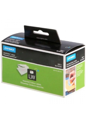 DYMO 99011 LW Renkli Adres Etiketi 89x28mm / 520 li Paket