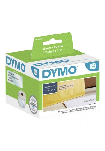 DYMO 99013 LW Şeffaf Adres Etiketi 36x89mm 1-4/10inç x 3-1/2inç - 260 lı Paket