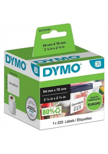 DYMO 99015 LW DİSKET ETİKETİ 320Lİ 70x54mm