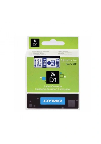 DYMO D1 45804 YEDEK ŞERİT 19mmx7m BEYAZ-MAVİ