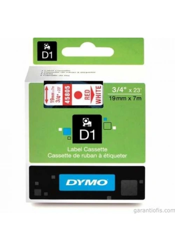 DYMO D1 Beyaz/Mavi Yedek Şerit 19mm x 7mt (45804)