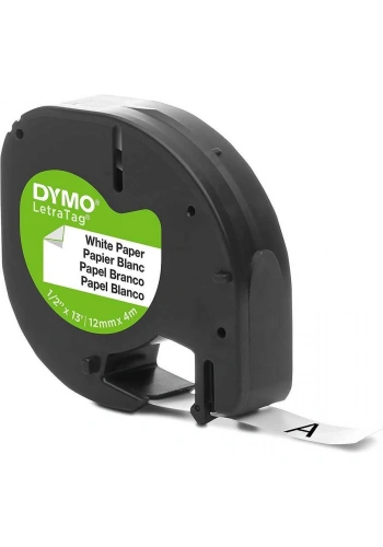 DYMO LetraTag Beyaz Kağıt Etiket 59421 (10lu Paket)