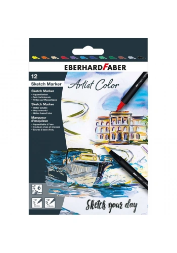 Eberhard Faber Artist Color Sketch Marker Seti 12li